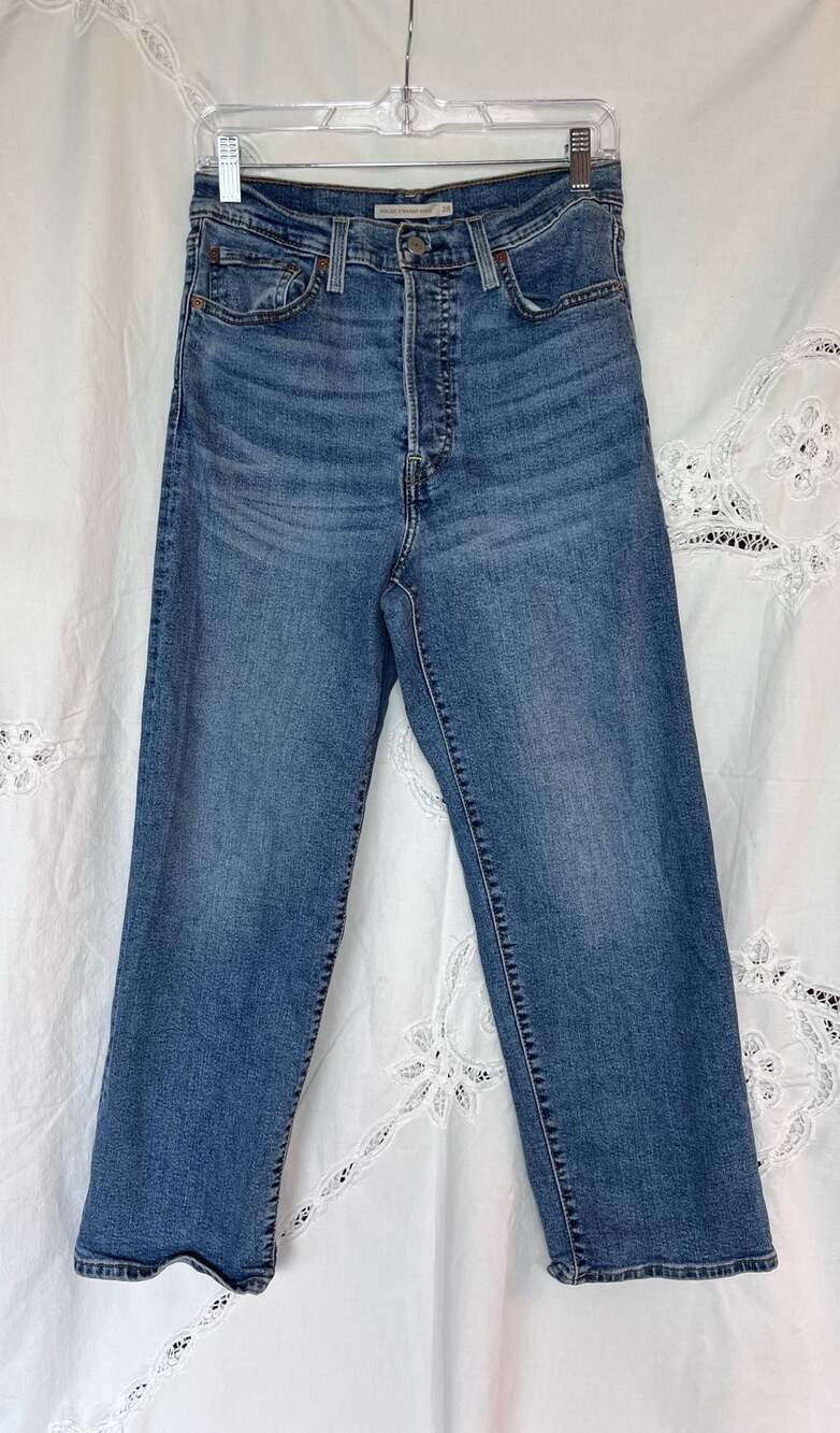 Levi's Ribcage Straight Ankle Jeans Size 28x27